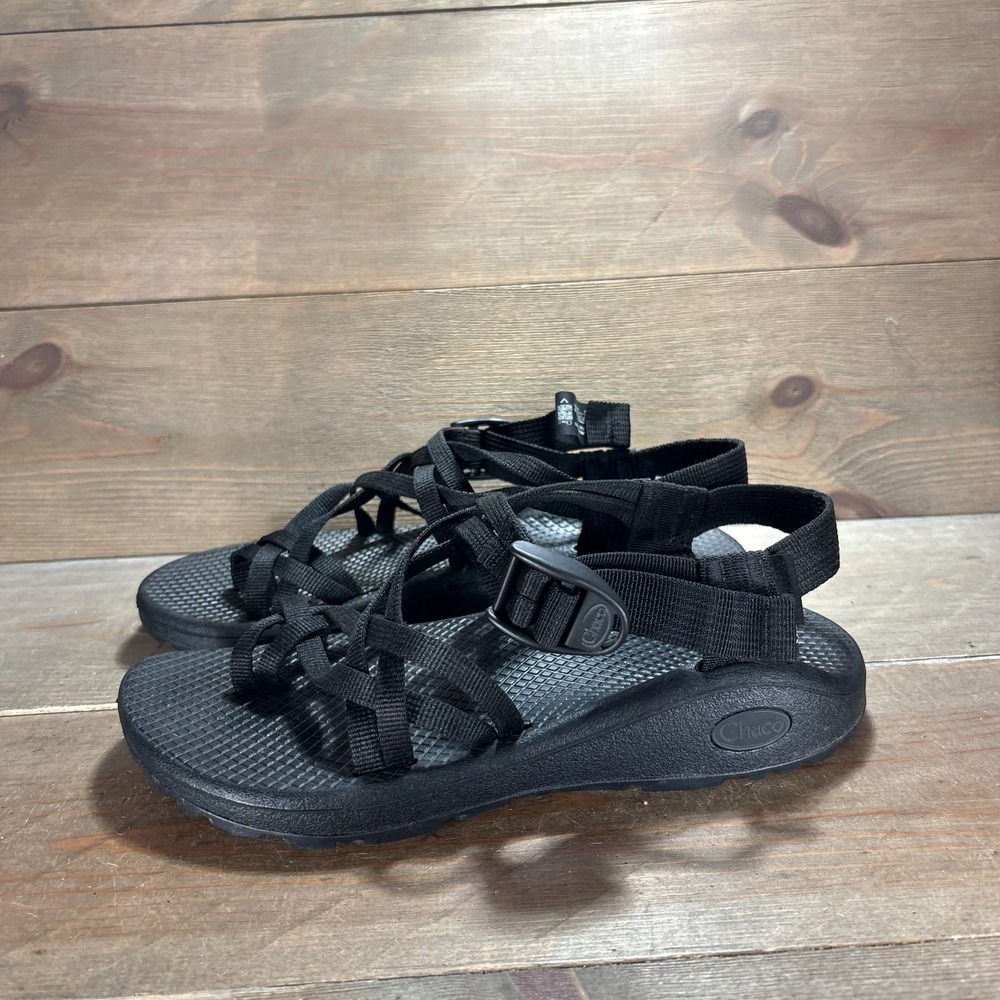 Chaco ZX 2 womens size 7 shoes Black Nylon Adjustable Strap Buckle sandals
